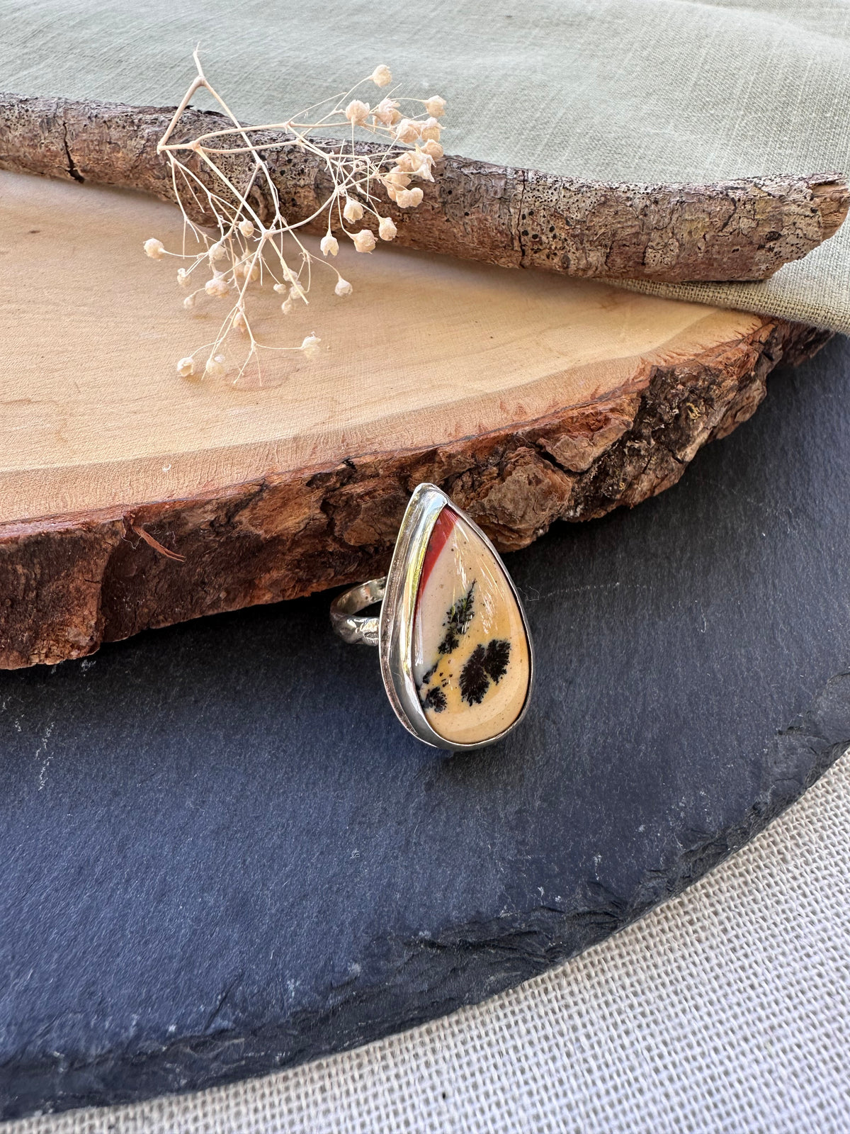 Distant Shore - Mookaite in Sterling Silver Ring