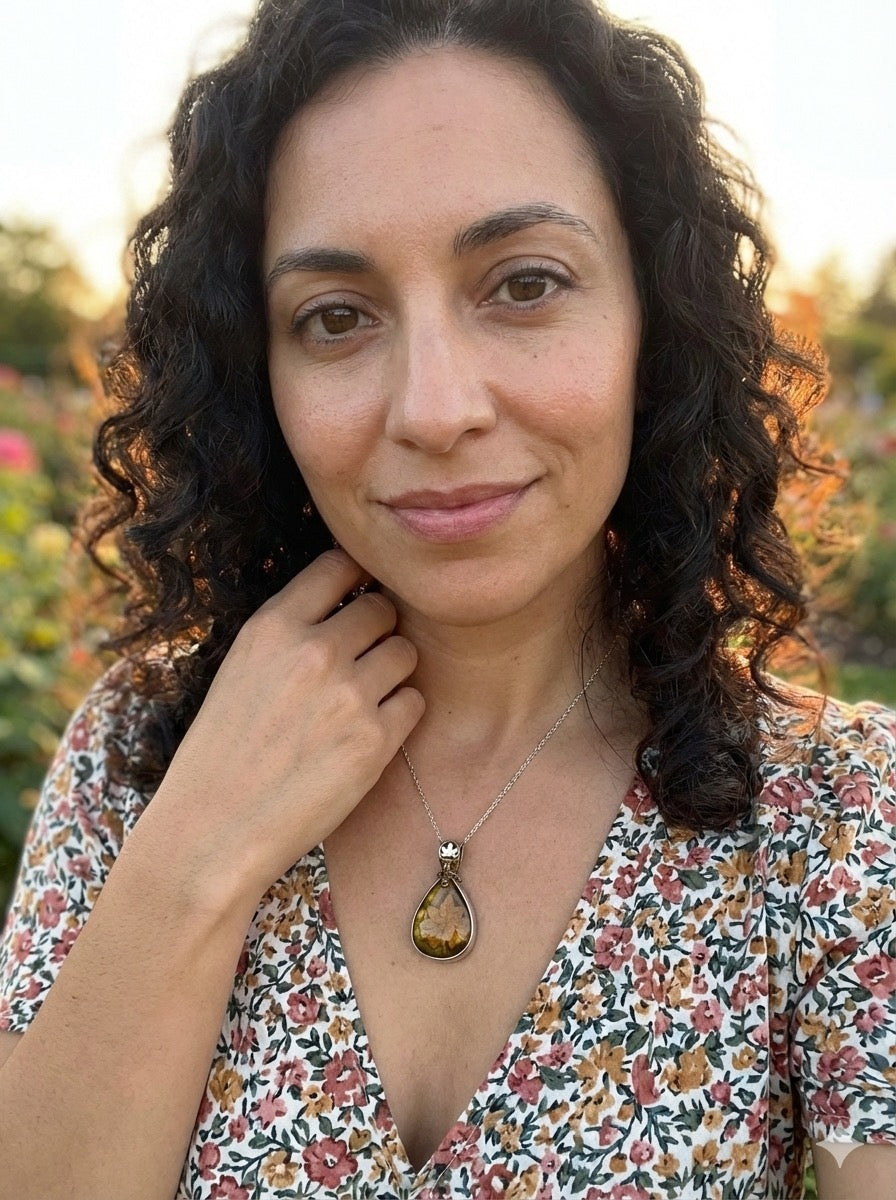 Autumn Rhapsody Talisman, Amber pendant