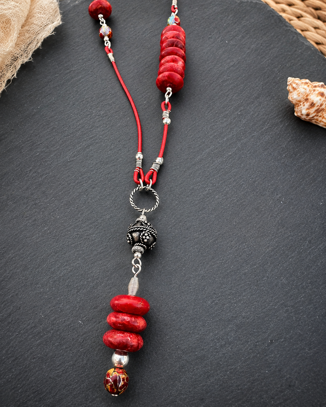 Sun Trail Coral necklace