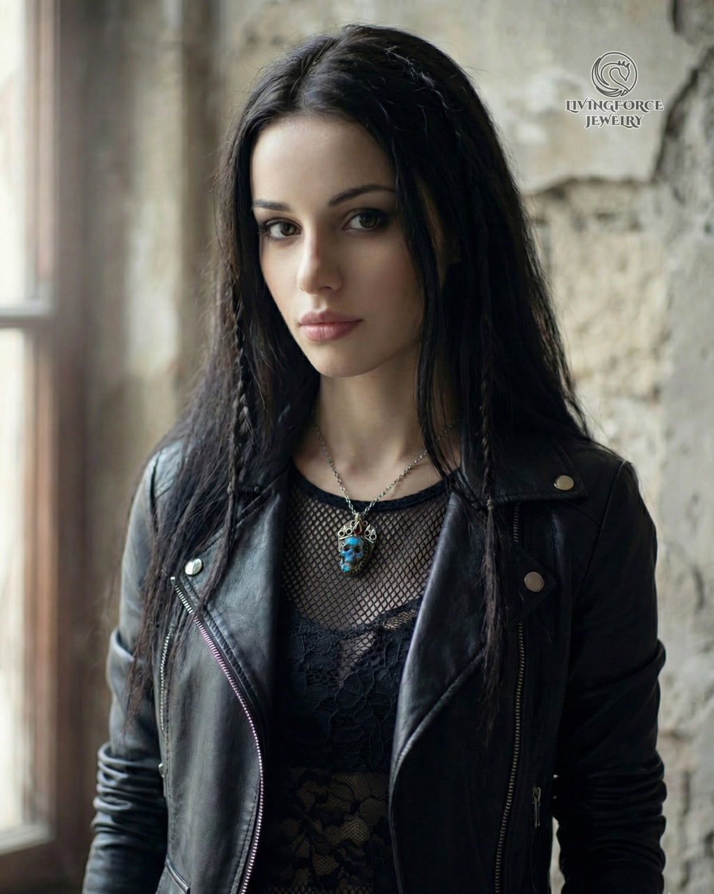 Phantom Reign Talisman, carved labradorite pendant