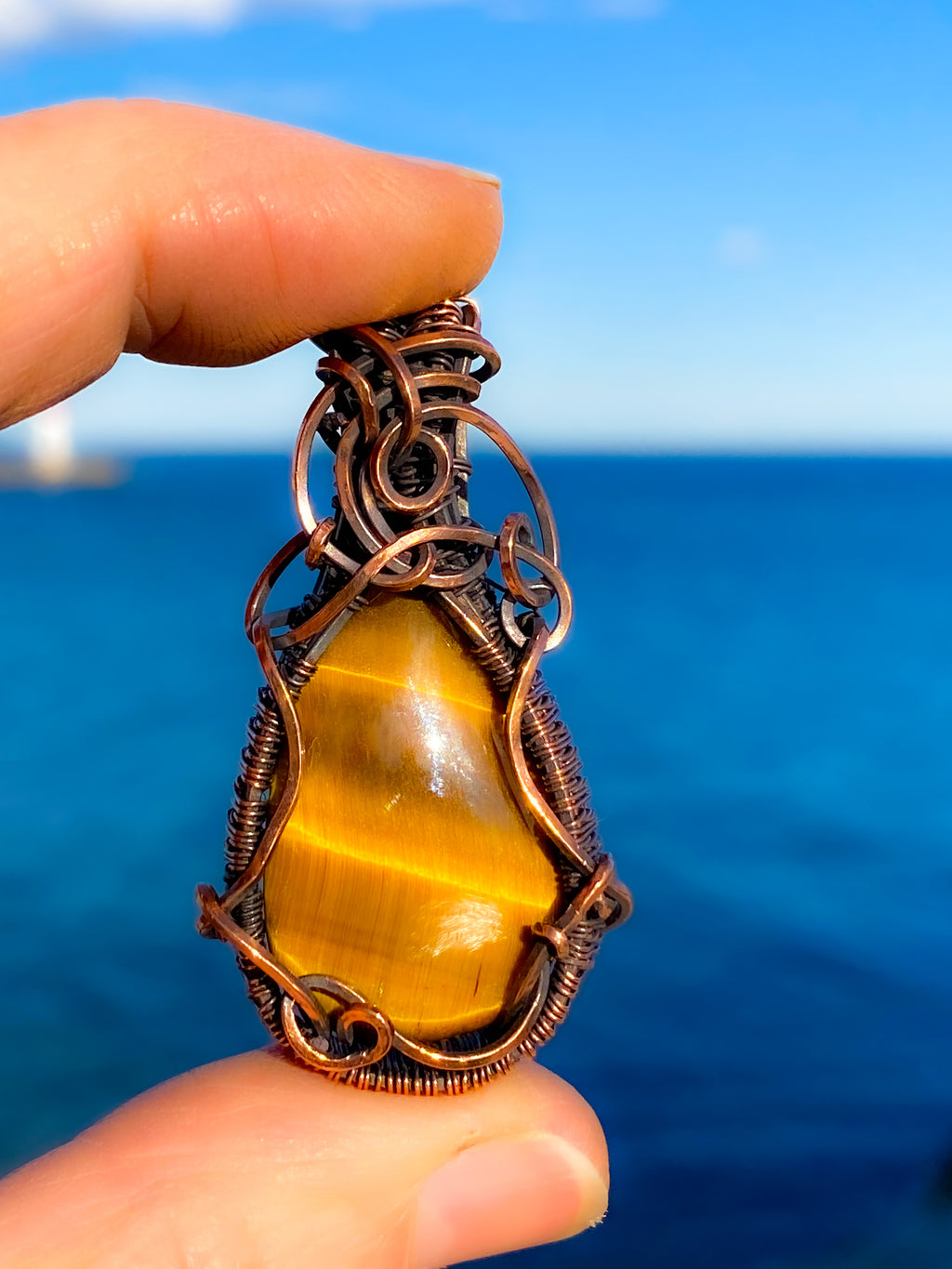 Vesta Talisman, Tiger Eye Pendant