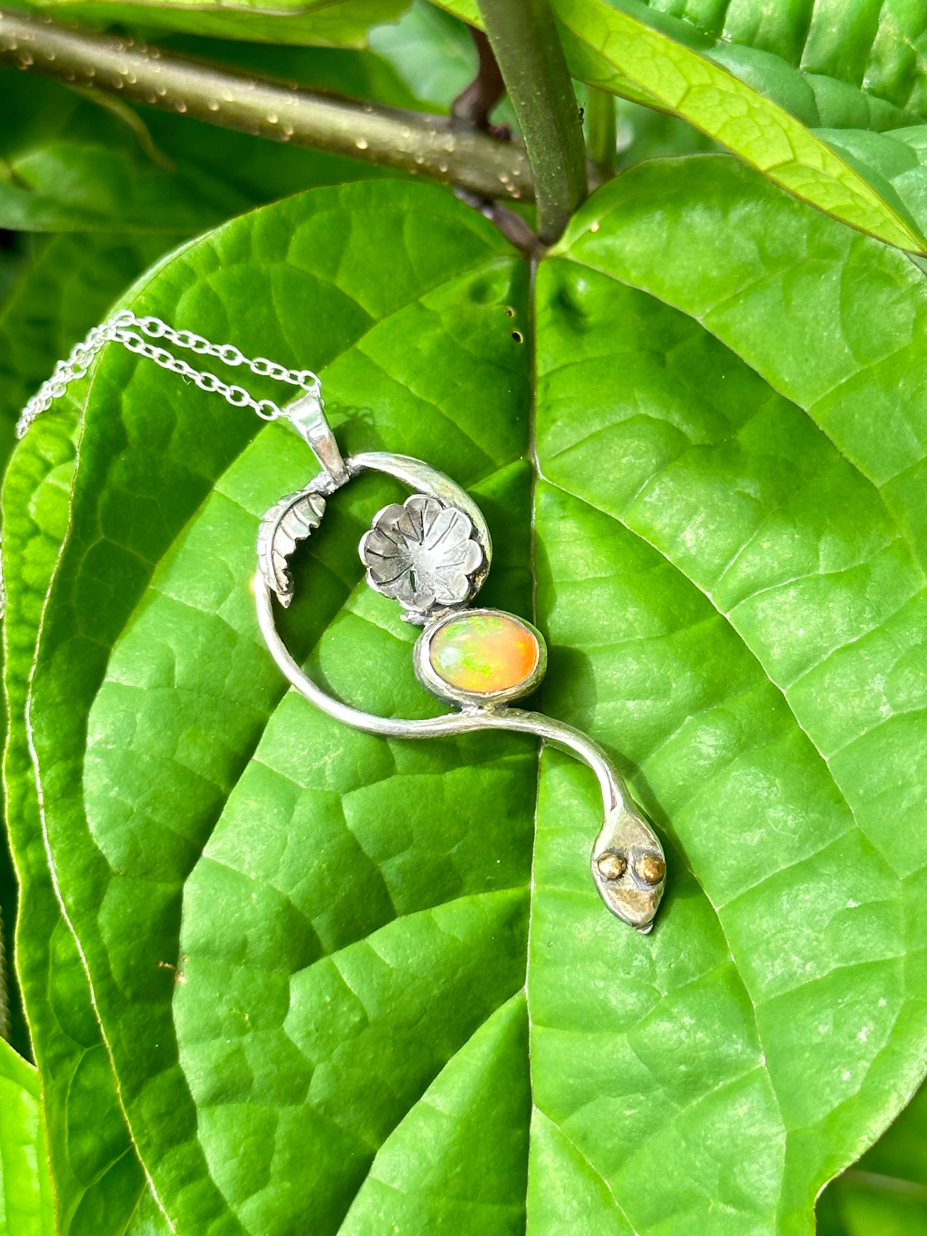 Whisper of Naga - Welo opal and Sterling silver Set