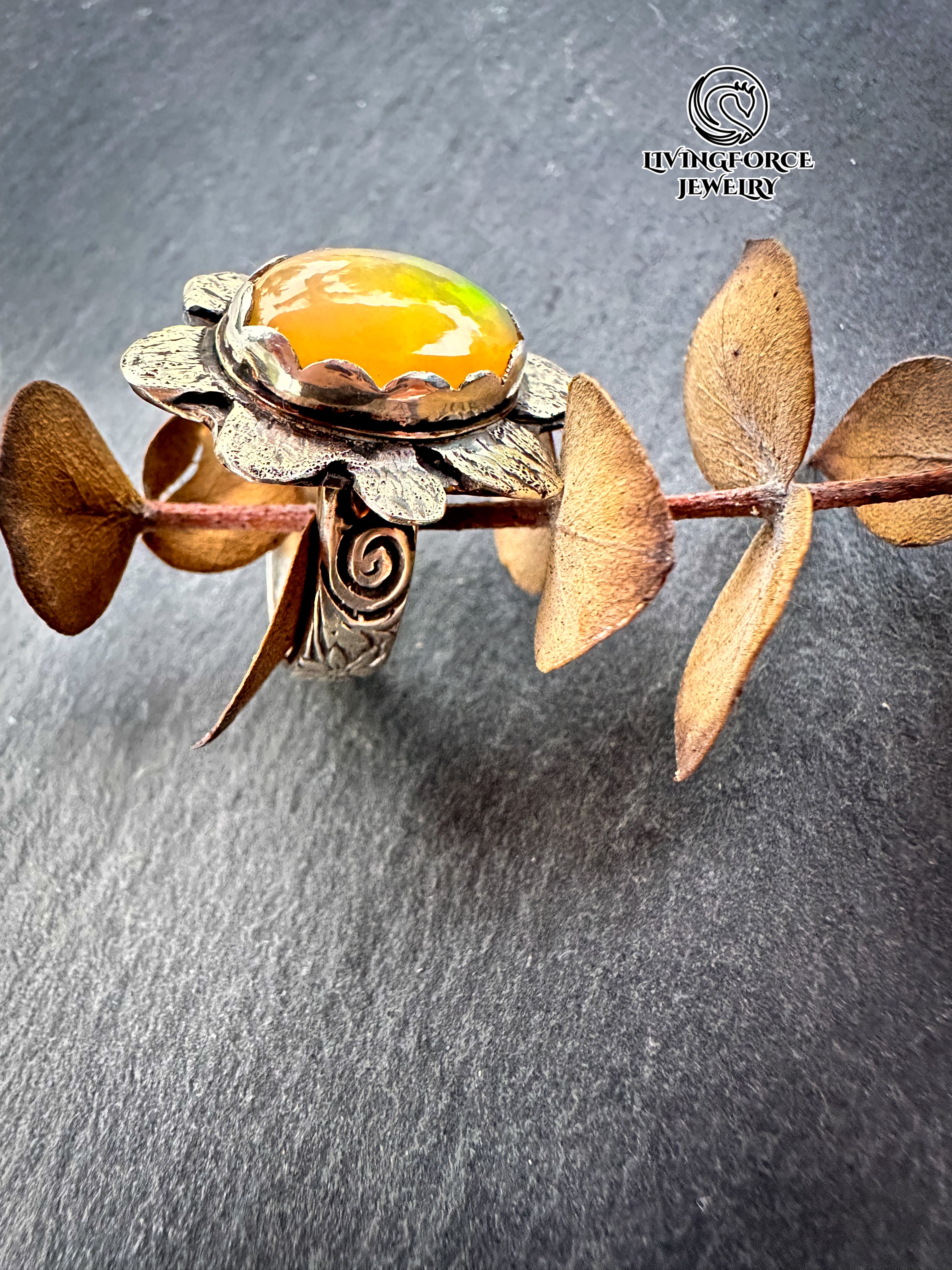 Leta- Bloom of Light Statement ring