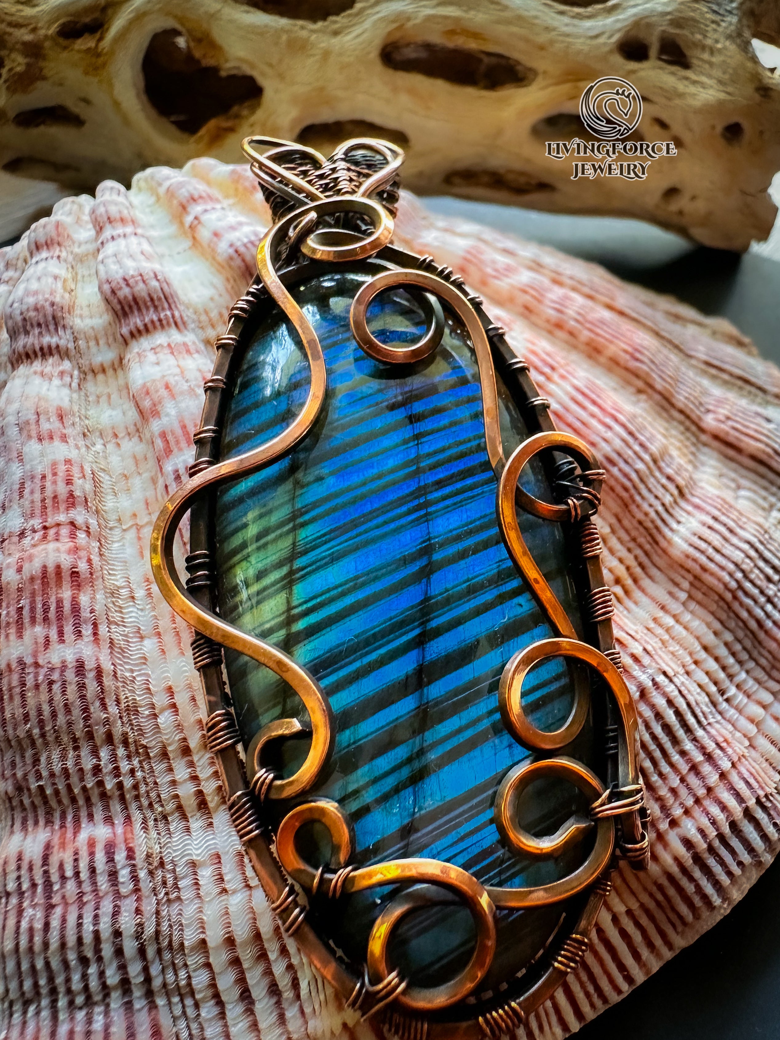 Liakada Talisman, Blue labradorite Pendant