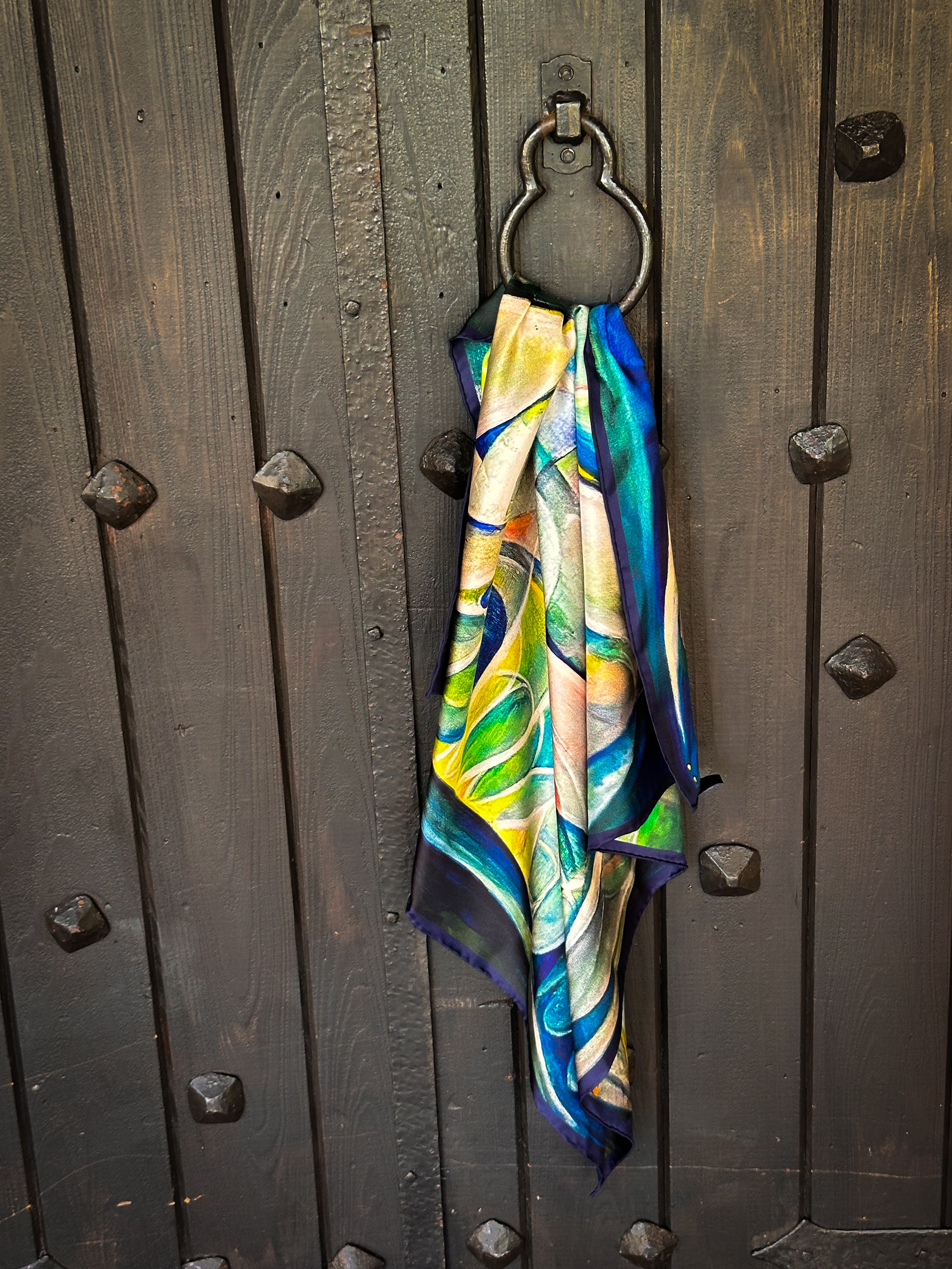 The Butterfly — Limited Edition Silk Twill Scarf | Wearable Art