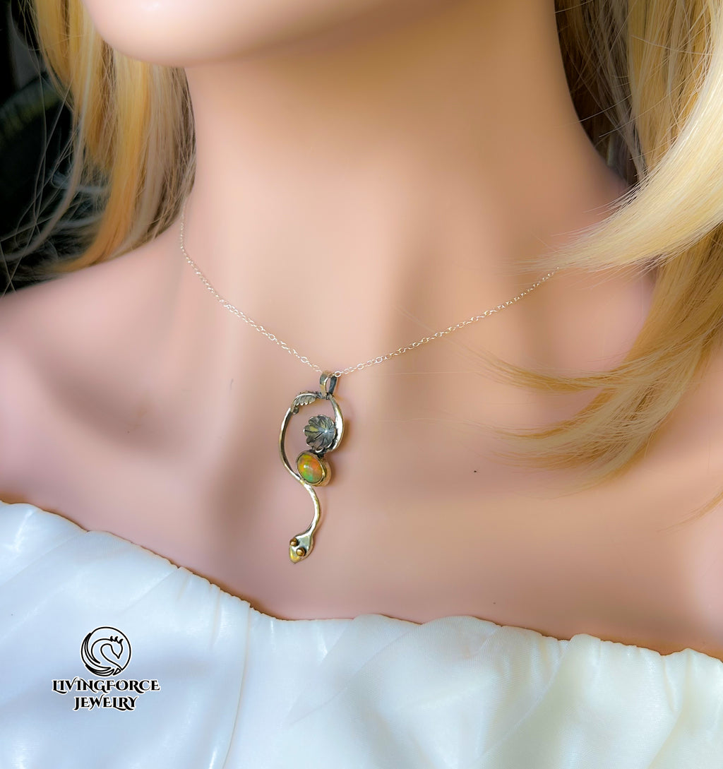 Whisper of Naga - Welo opal and Sterling silver Set