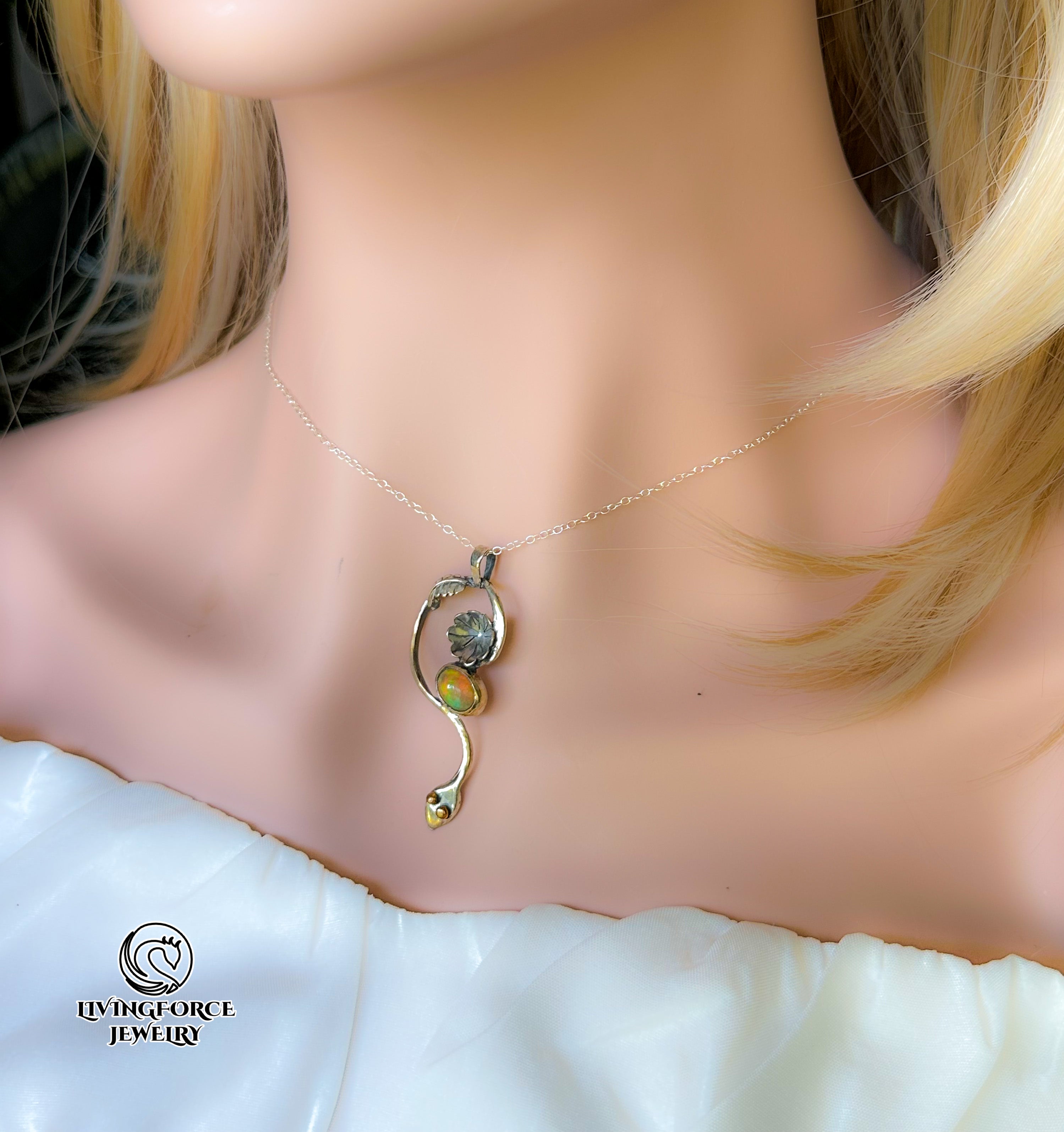 Whisper of Naga - Welo opal and Sterling silver Set