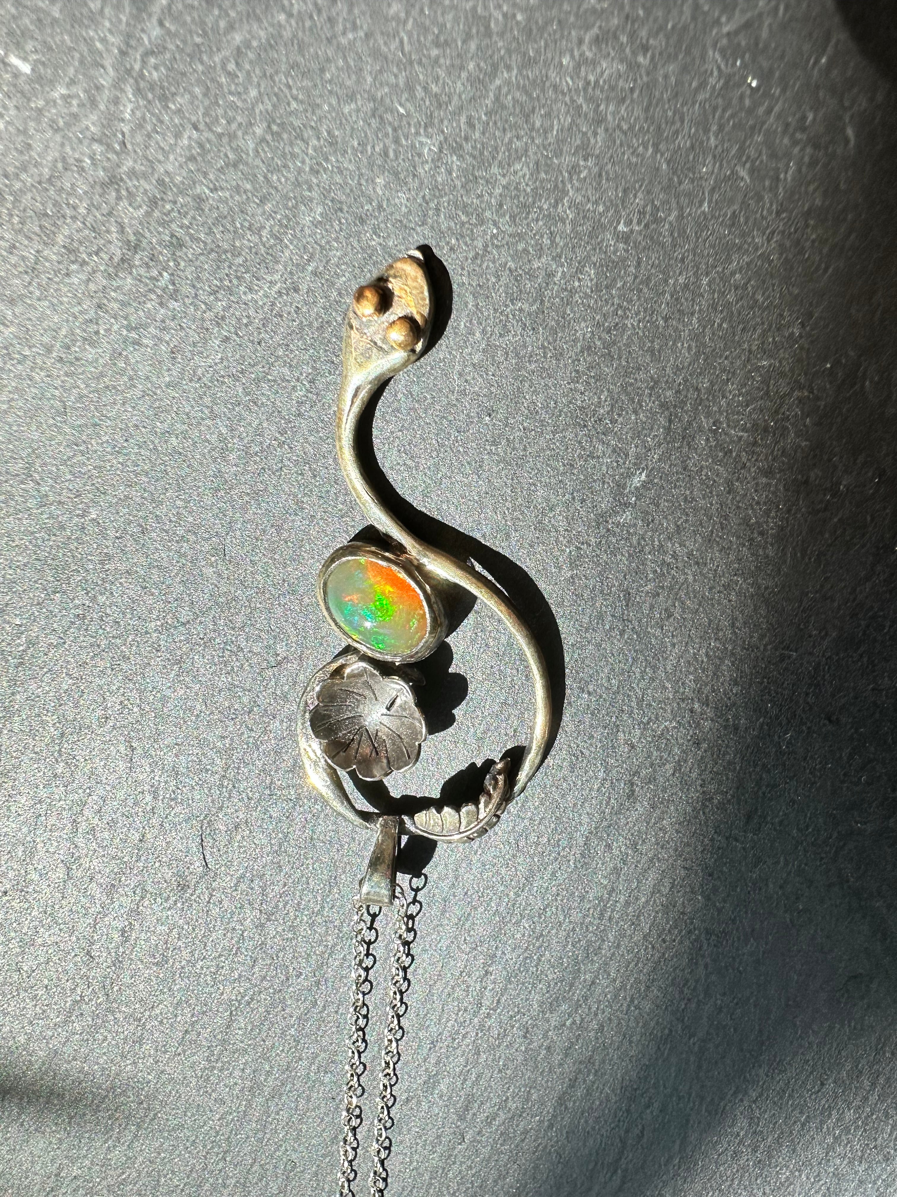 Whisper of Naga - Welo opal and Sterling silver Set