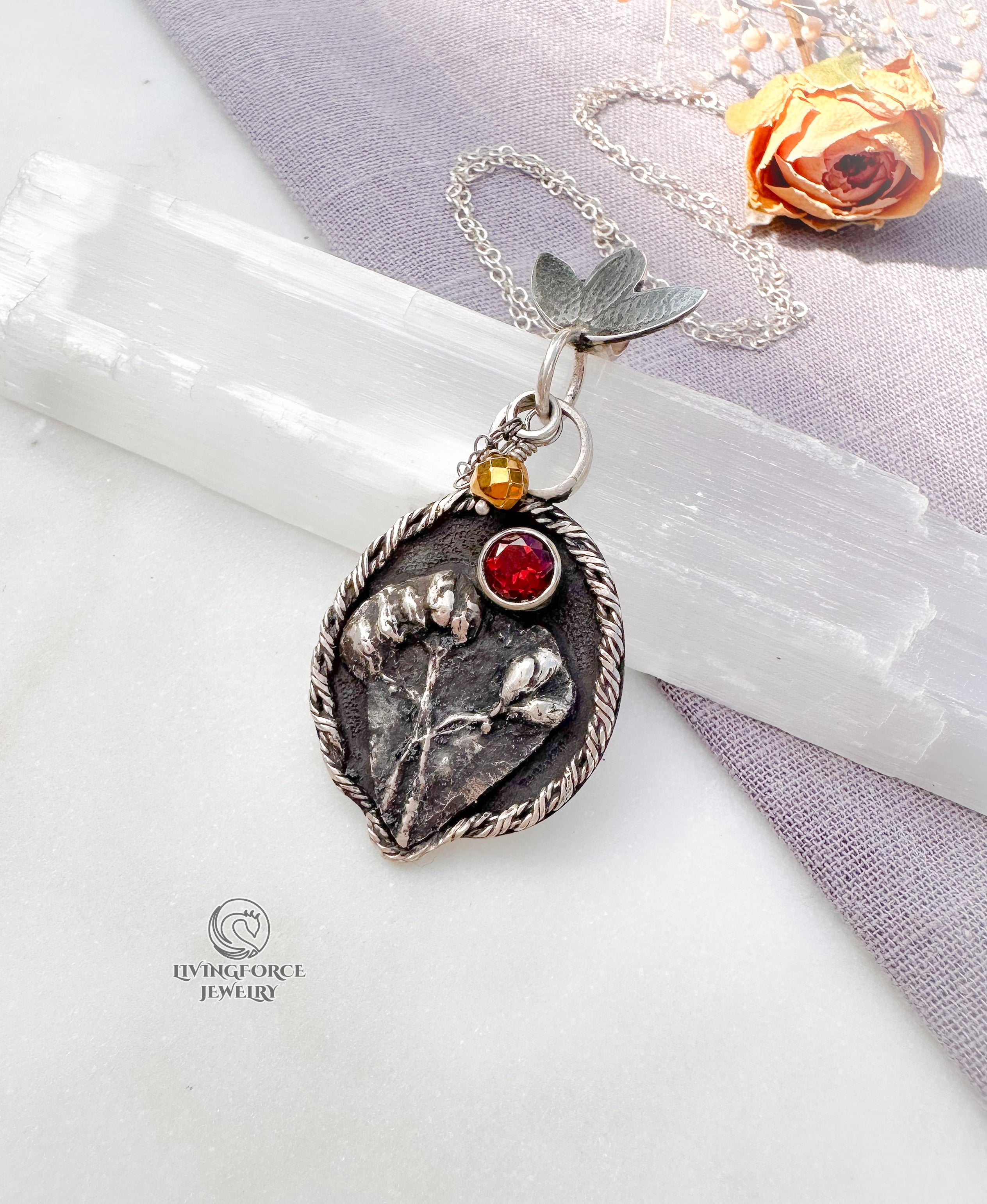 Wild Heart — Garnet & Hematite Talisman