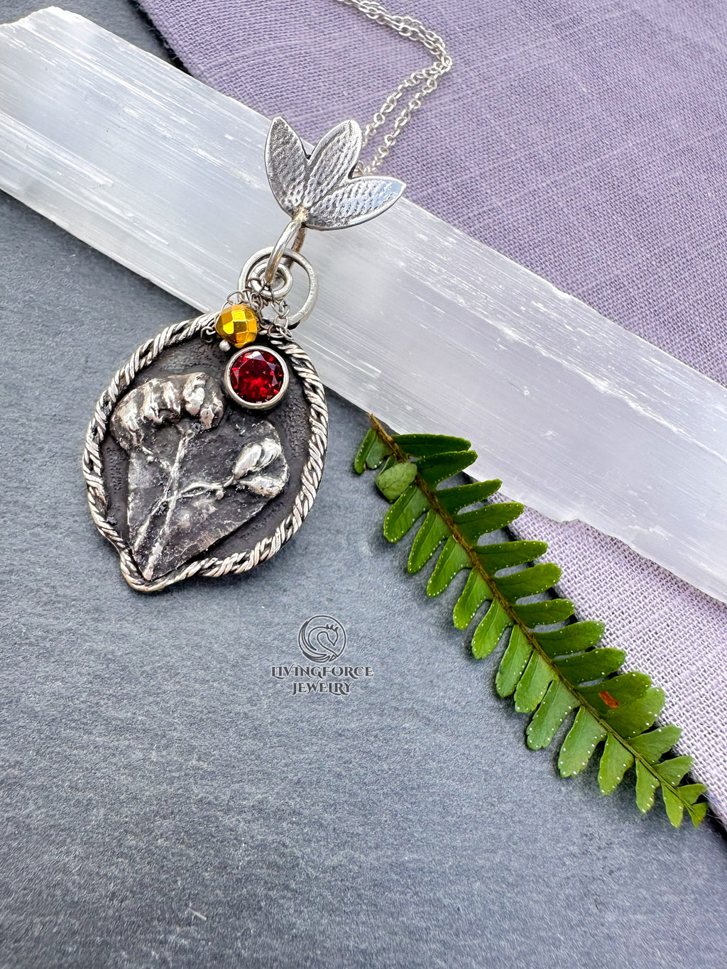 Wild Heart — Garnet & Hematite Talisman