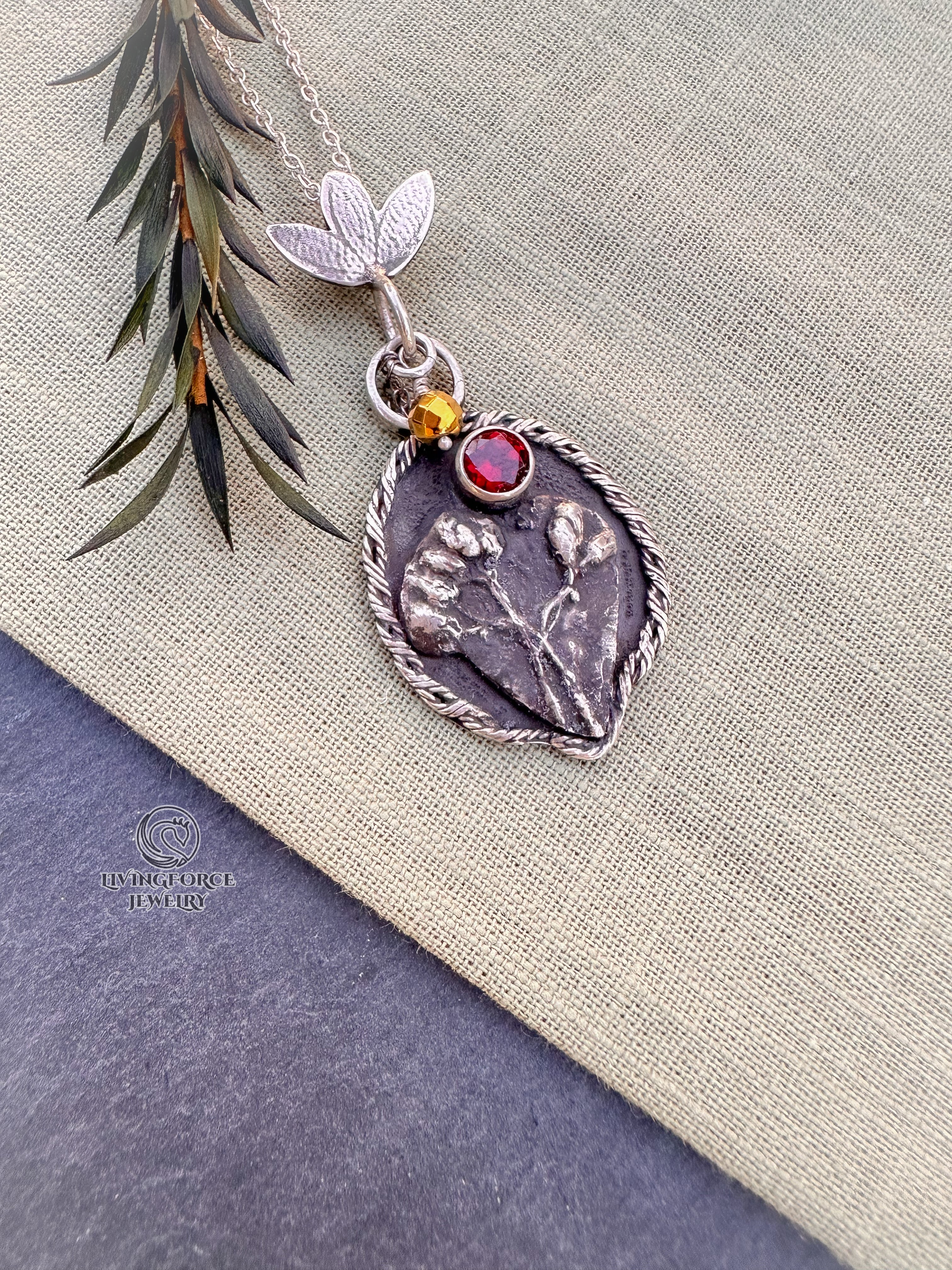 Wild Heart — Garnet & Hematite Talisman