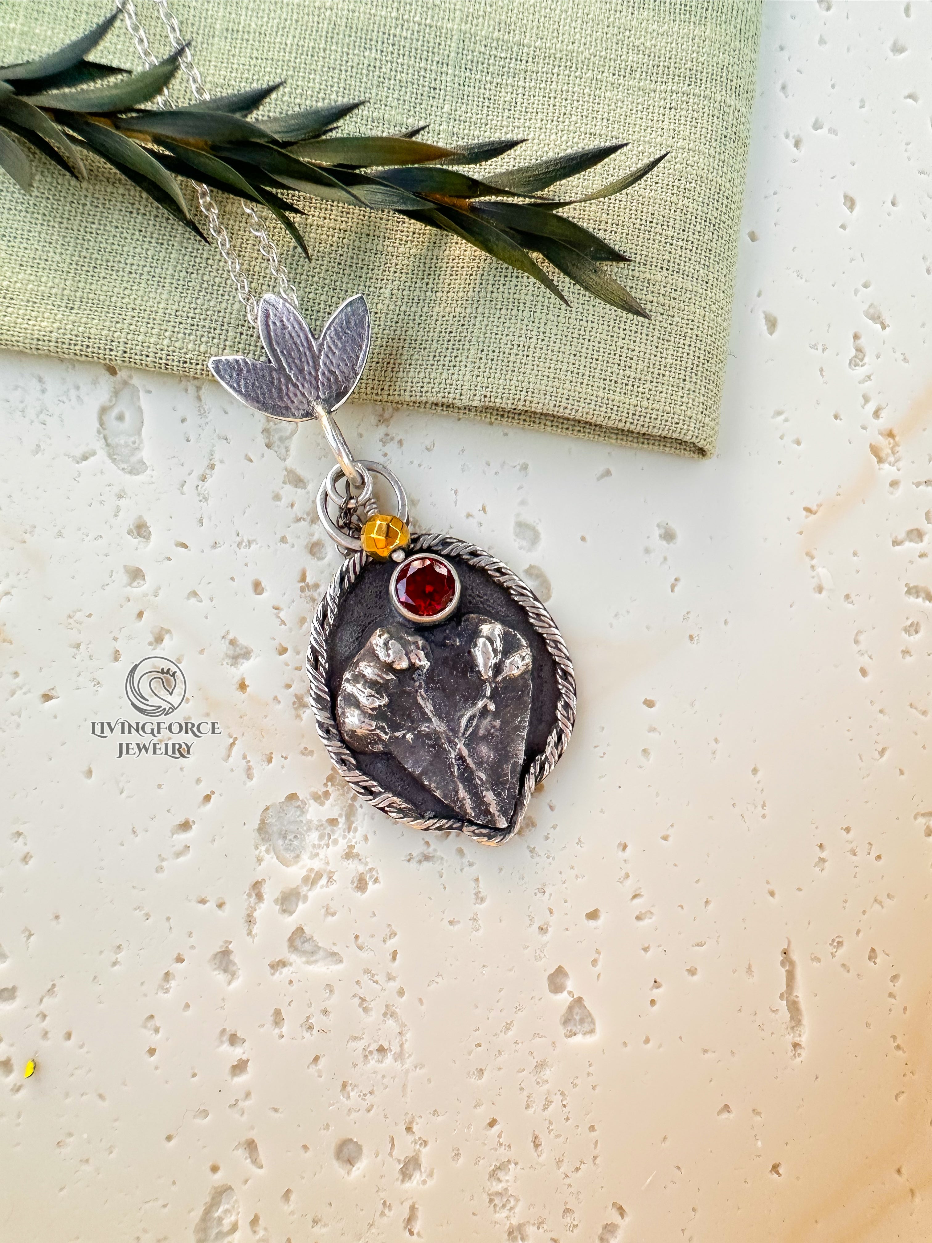 Wild Heart — Garnet & Hematite Talisman