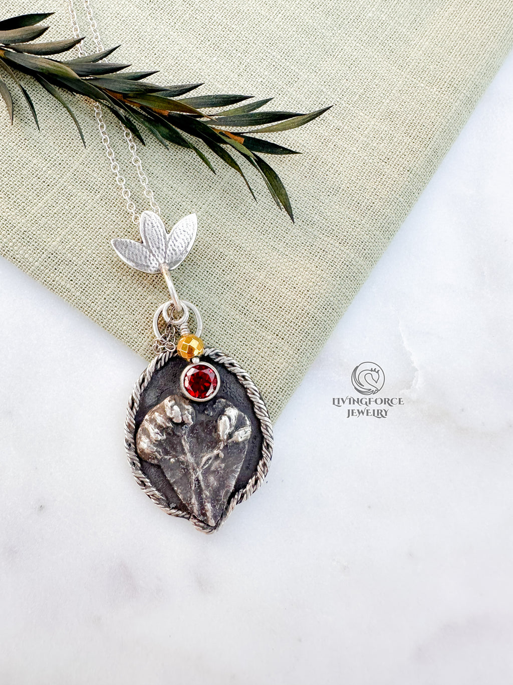Wild Heart — Garnet & Hematite Talisman