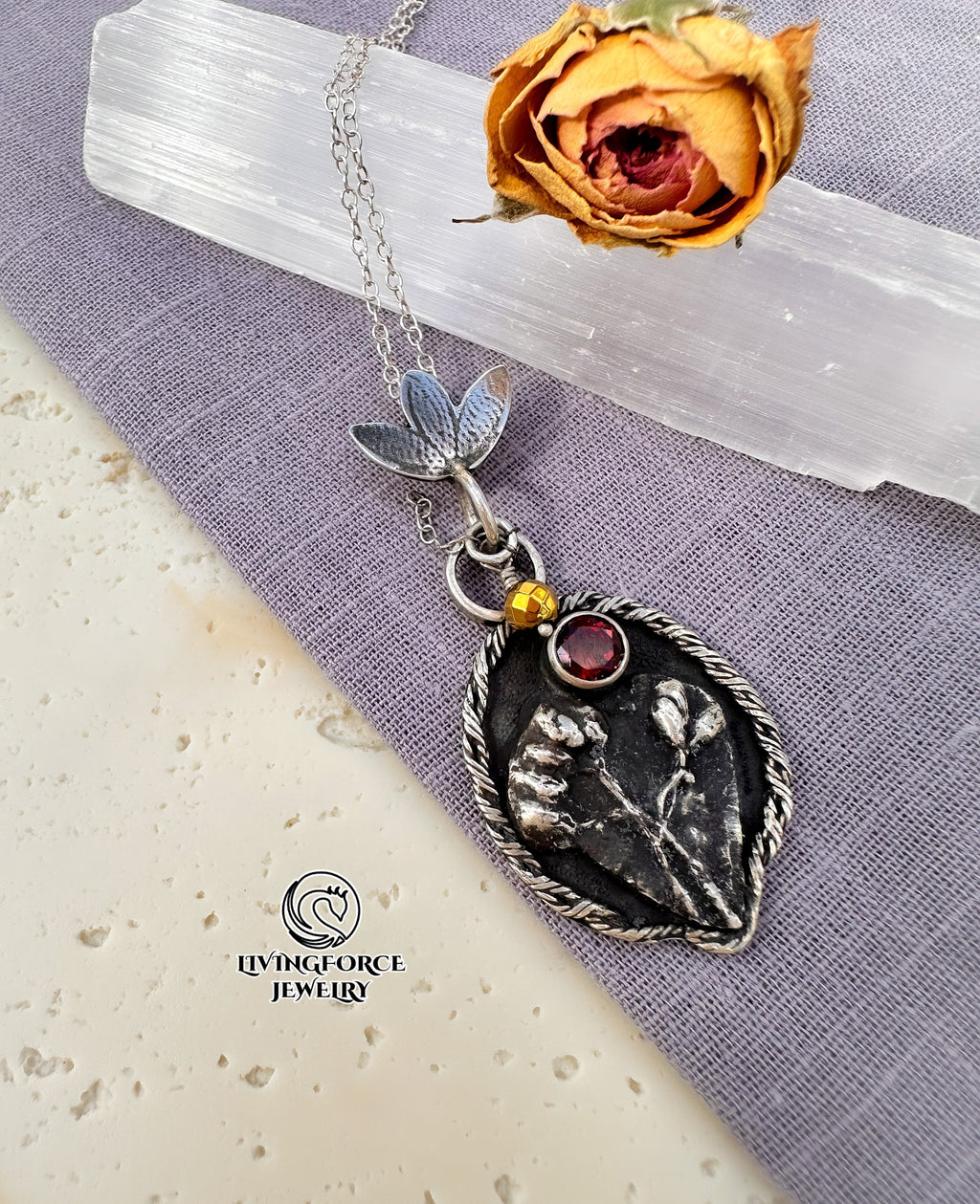 Wild Heart — Garnet & Hematite Talisman