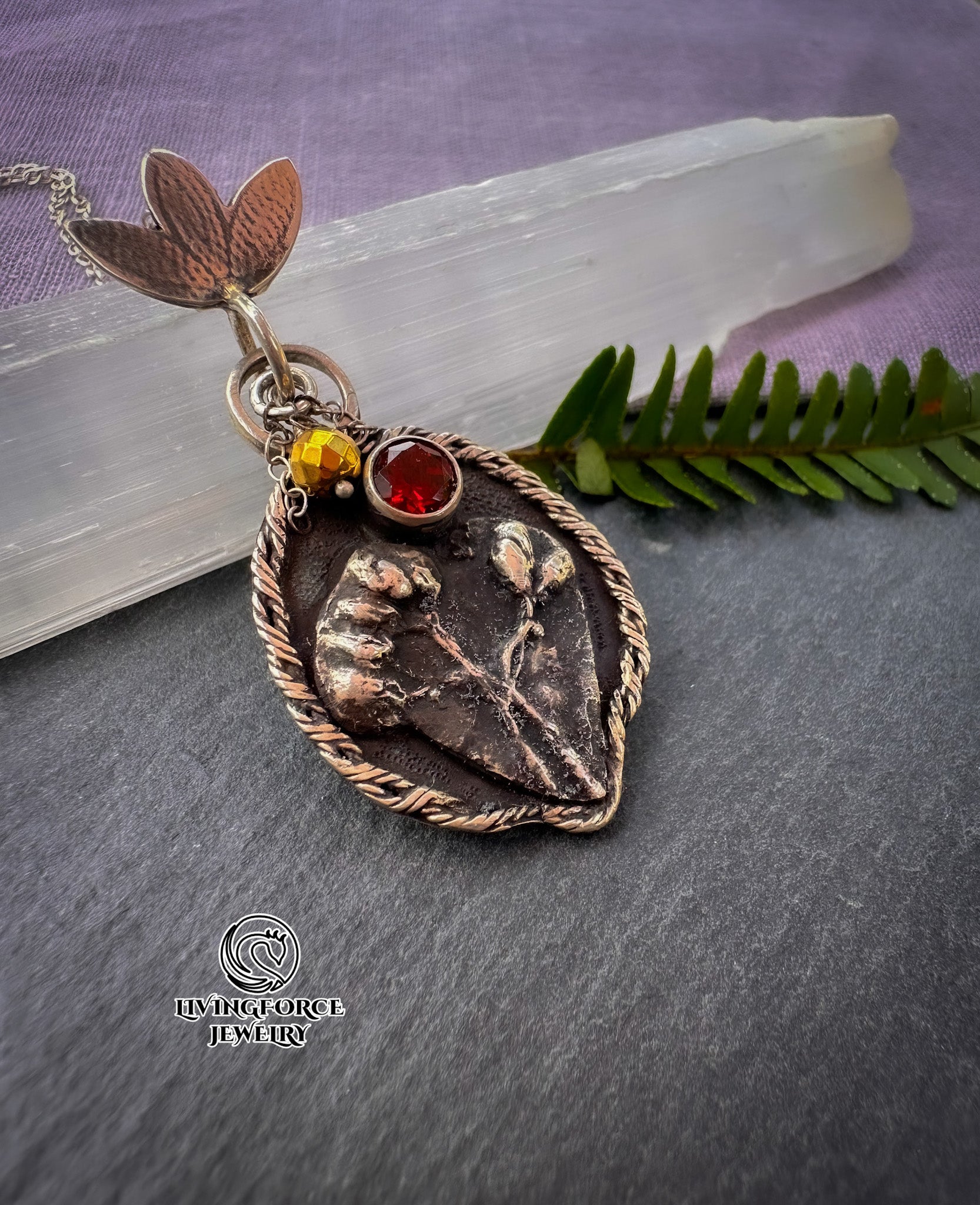 Wild Heart — Garnet & Hematite Talisman