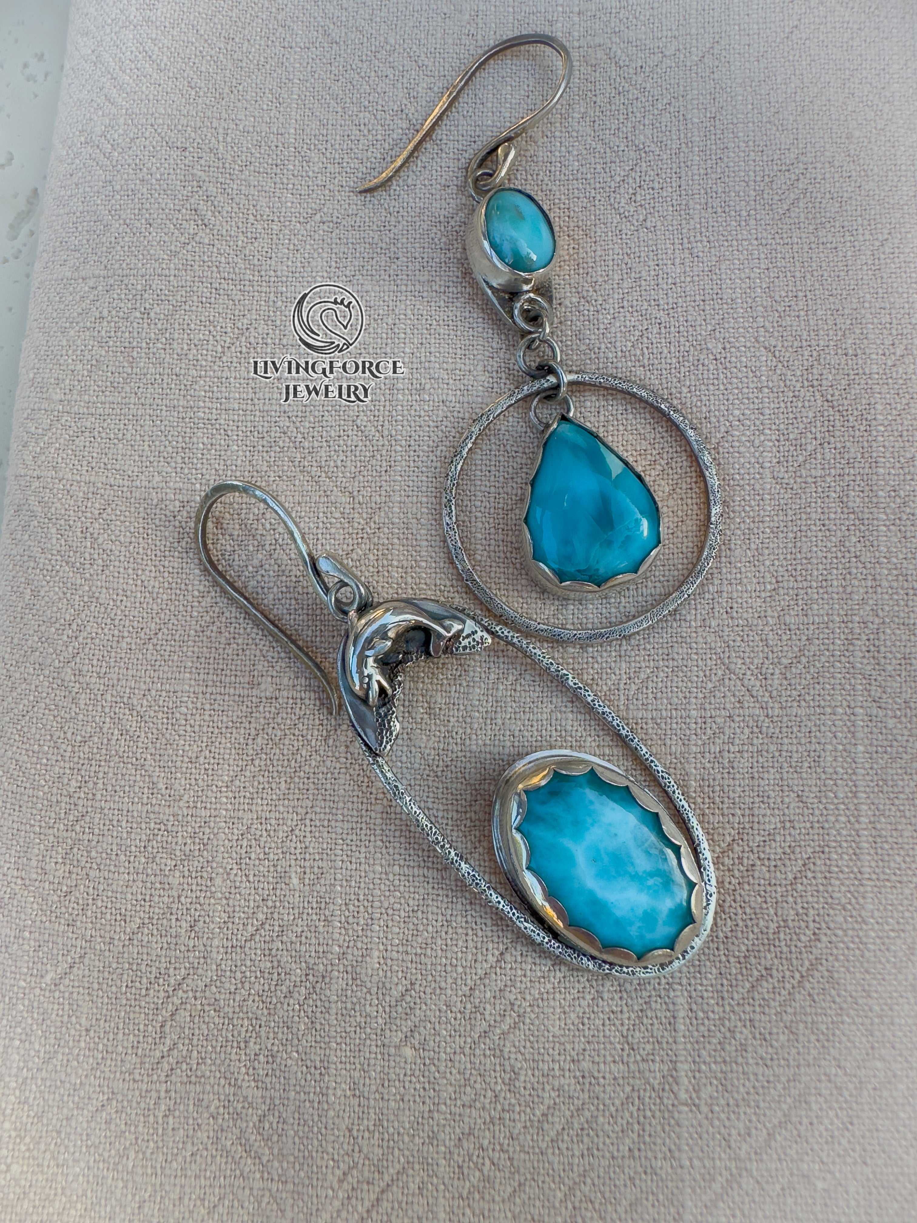 Marisol Talisman, Larimar Earrings