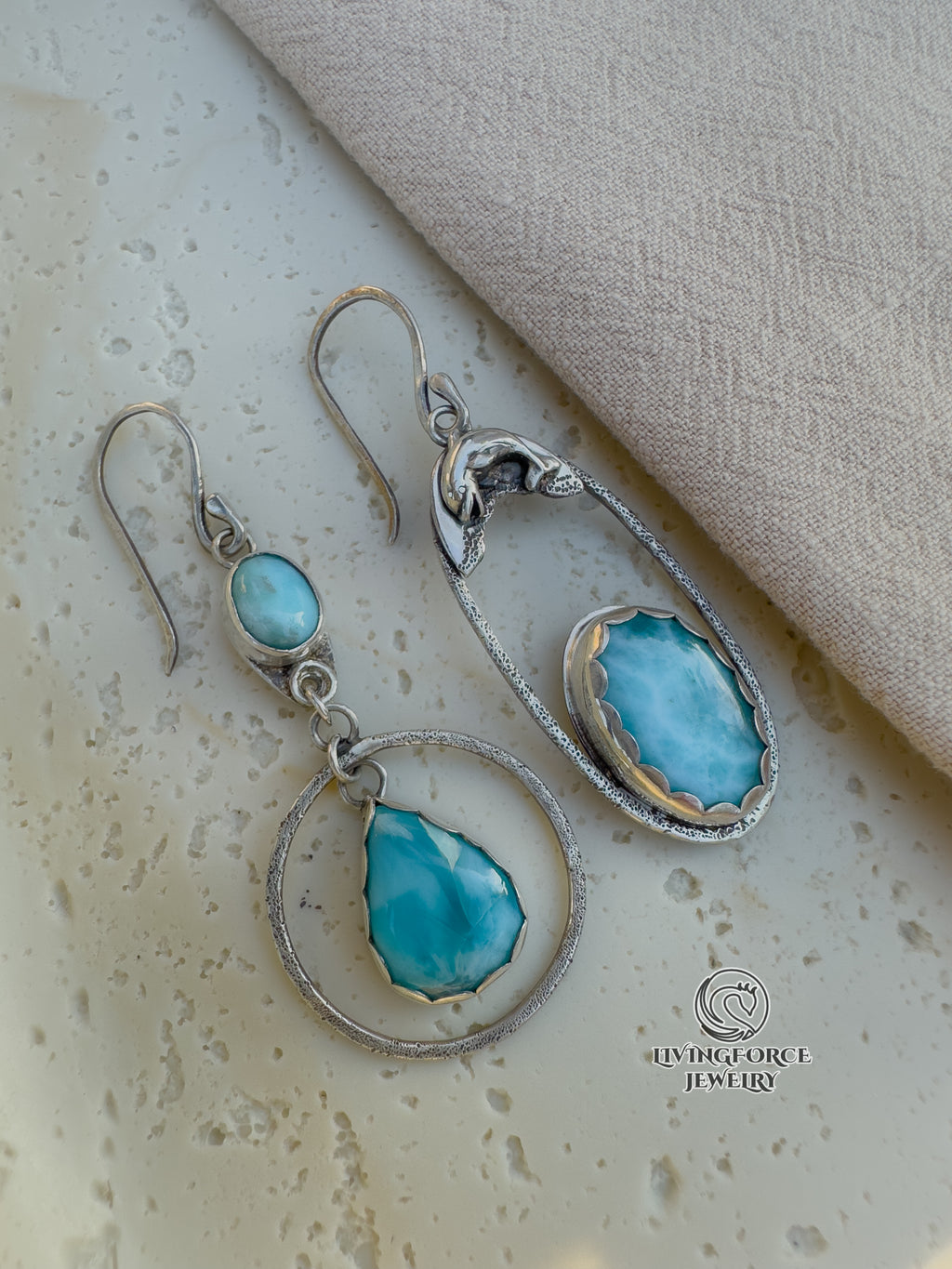 Marisol Talisman, Larimar Earrings