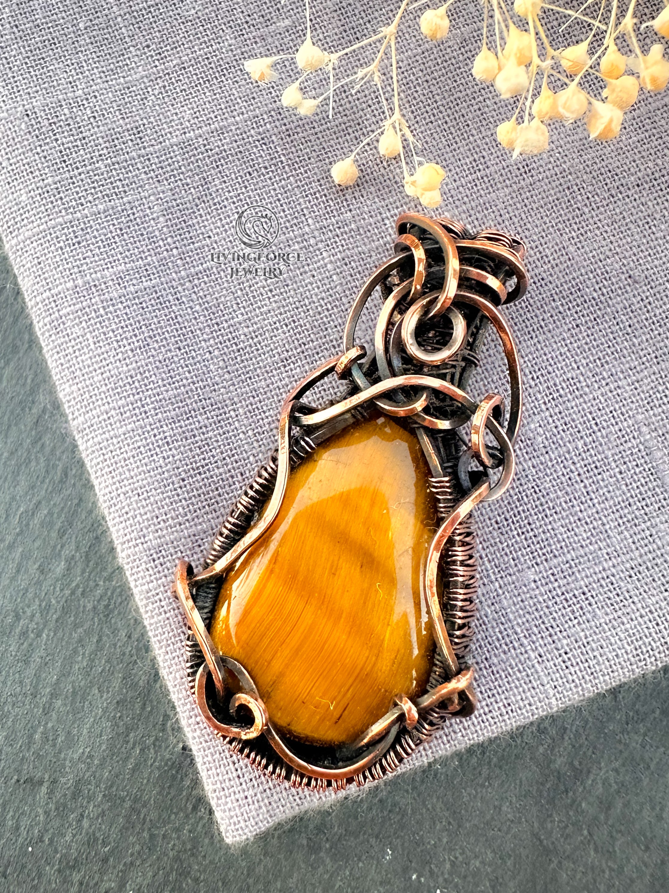 Vesta Talisman, Tiger Eye Pendant
