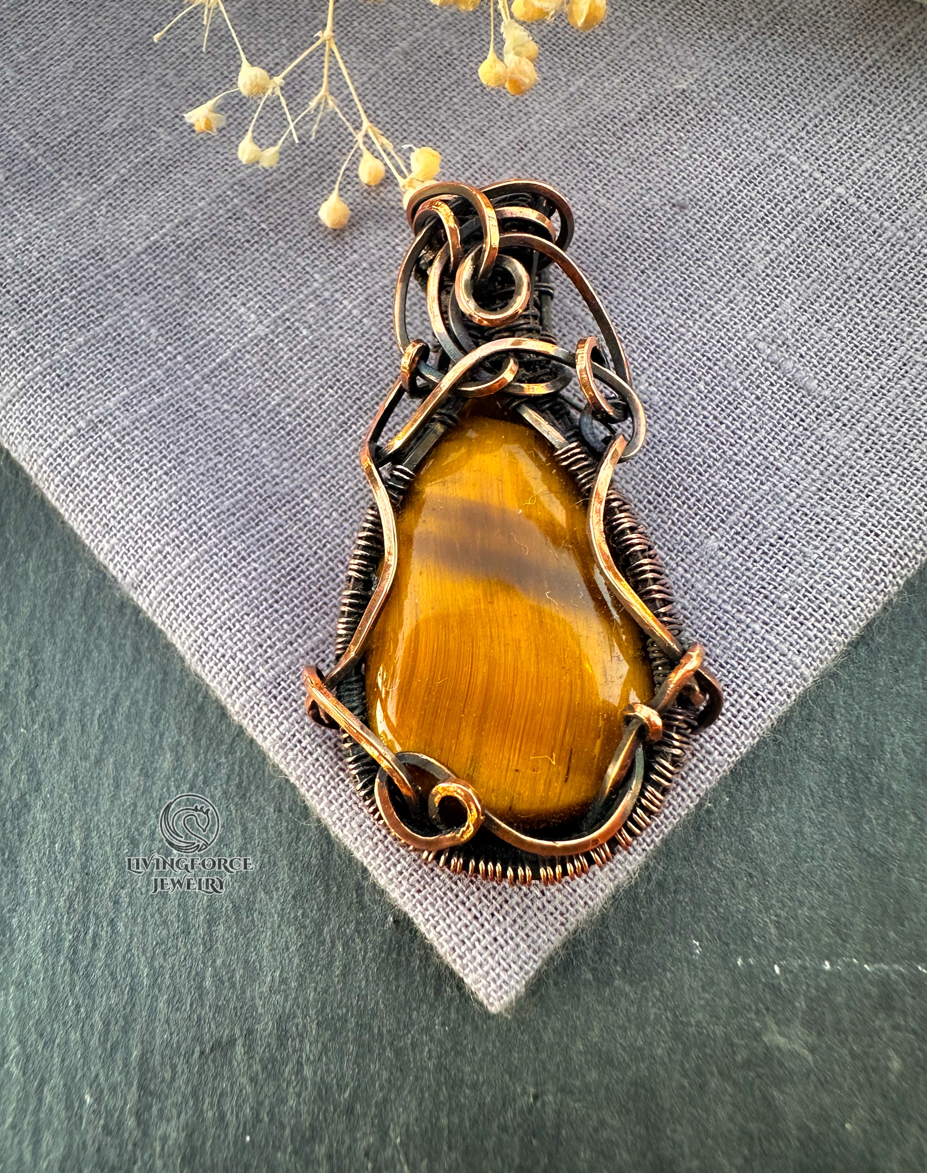 Vesta Talisman, Tiger Eye Pendant