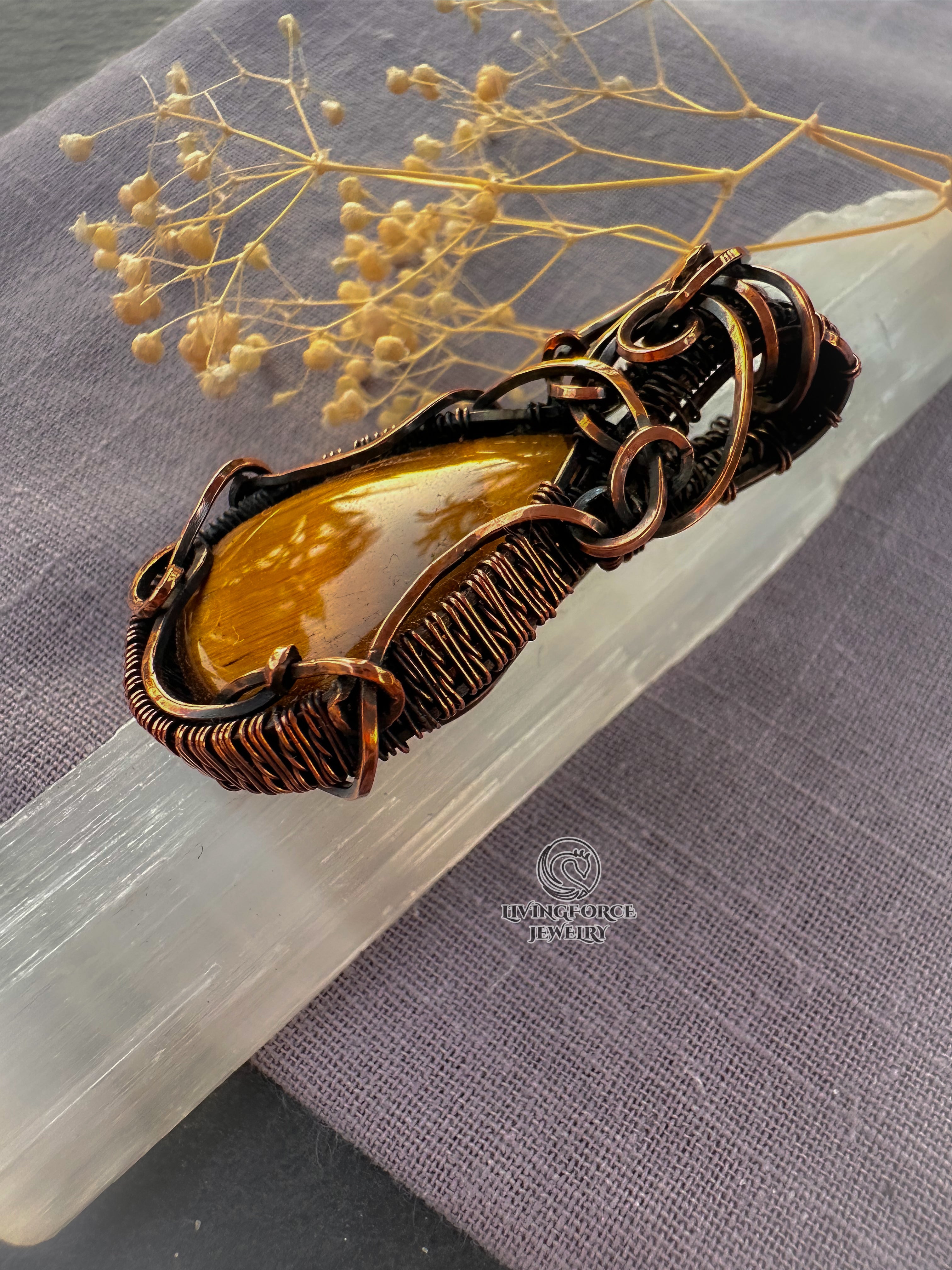 Vesta Talisman, Tiger Eye Pendant