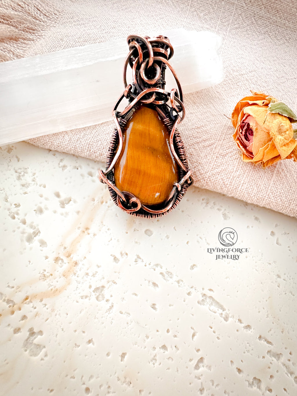 Vesta Talisman, Tiger Eye Pendant