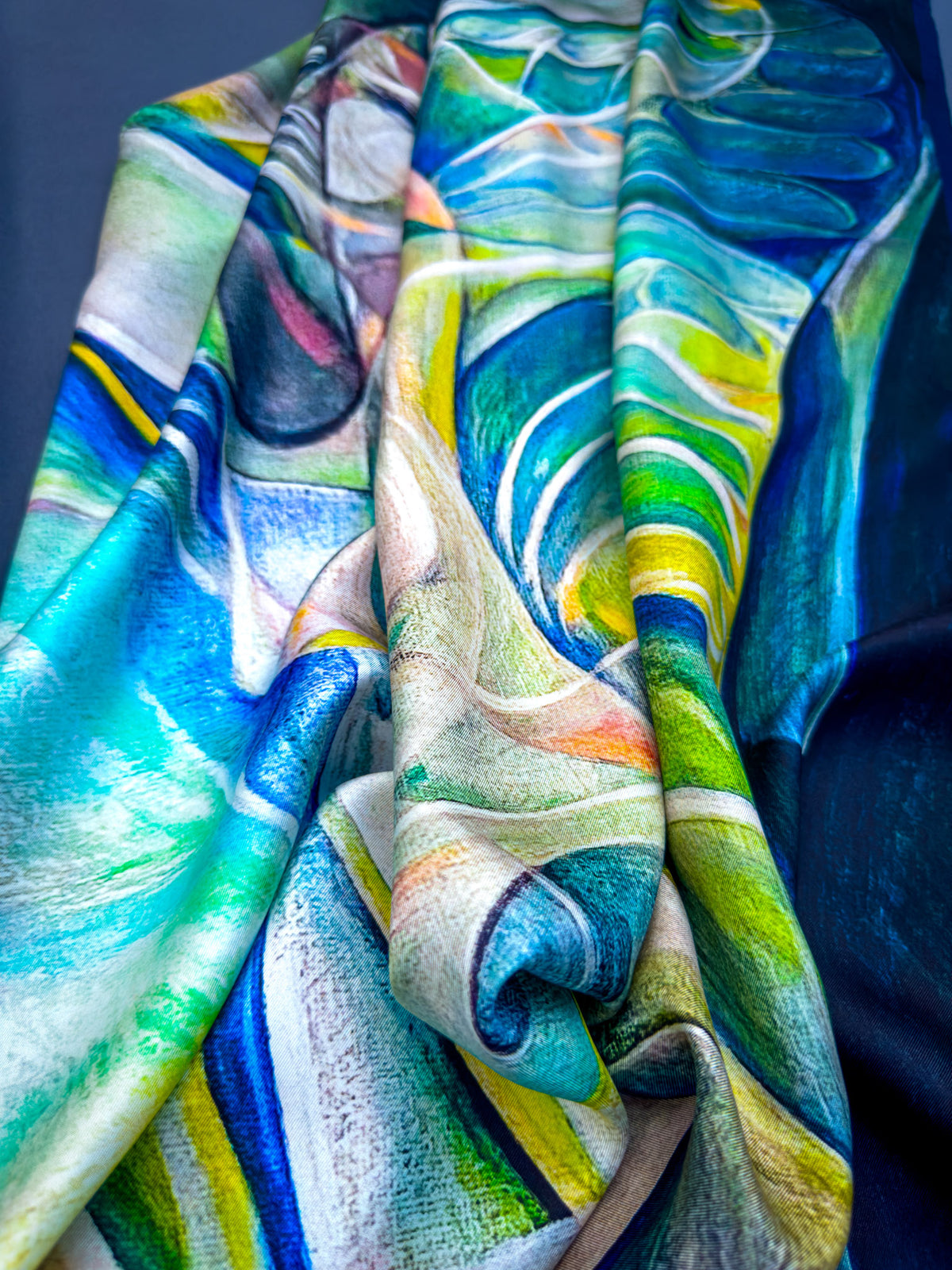The Butterfly — Limited Edition Silk Twill Scarf | Wearable Art