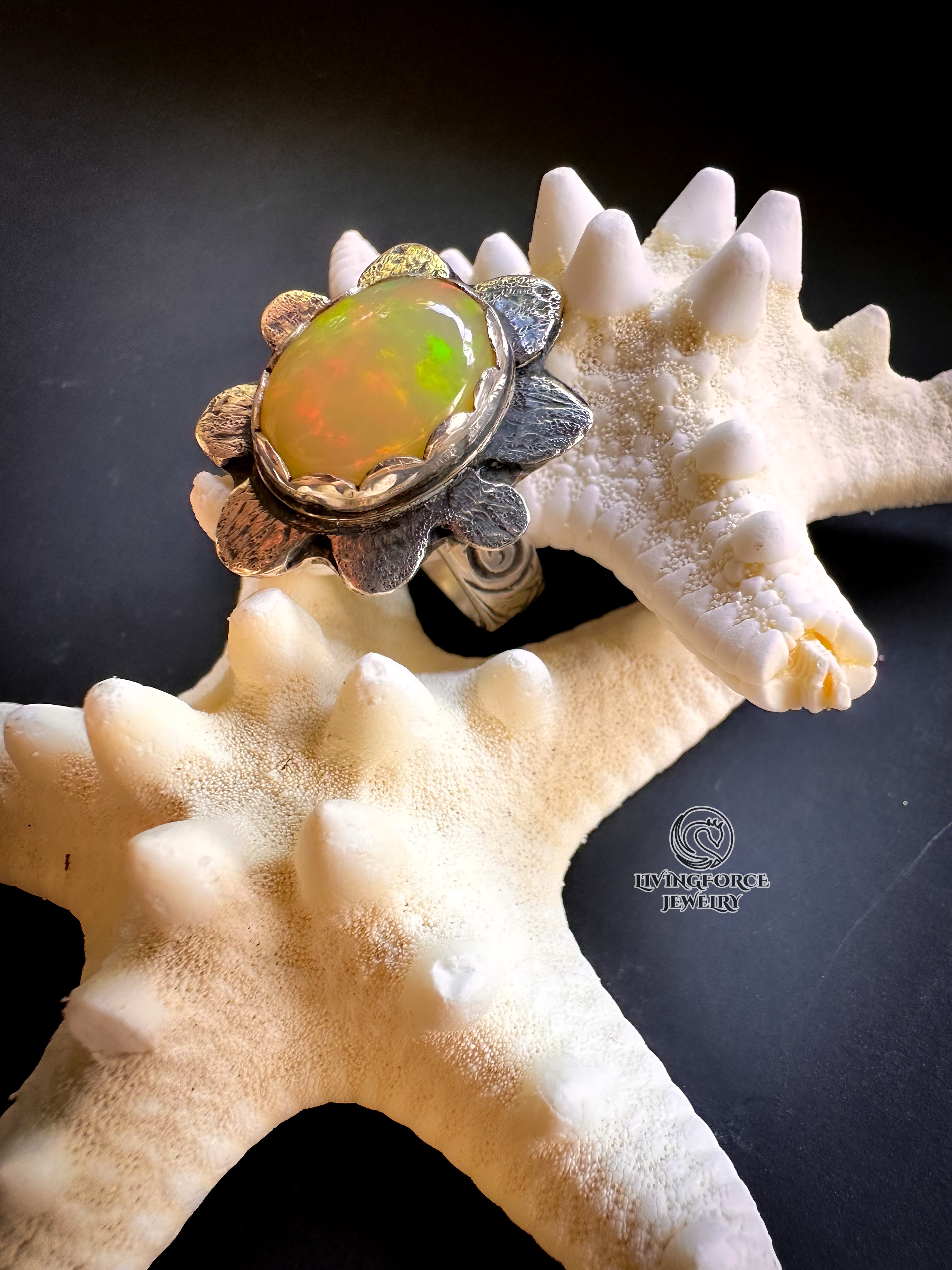 Leta- Bloom of Light Statement ring