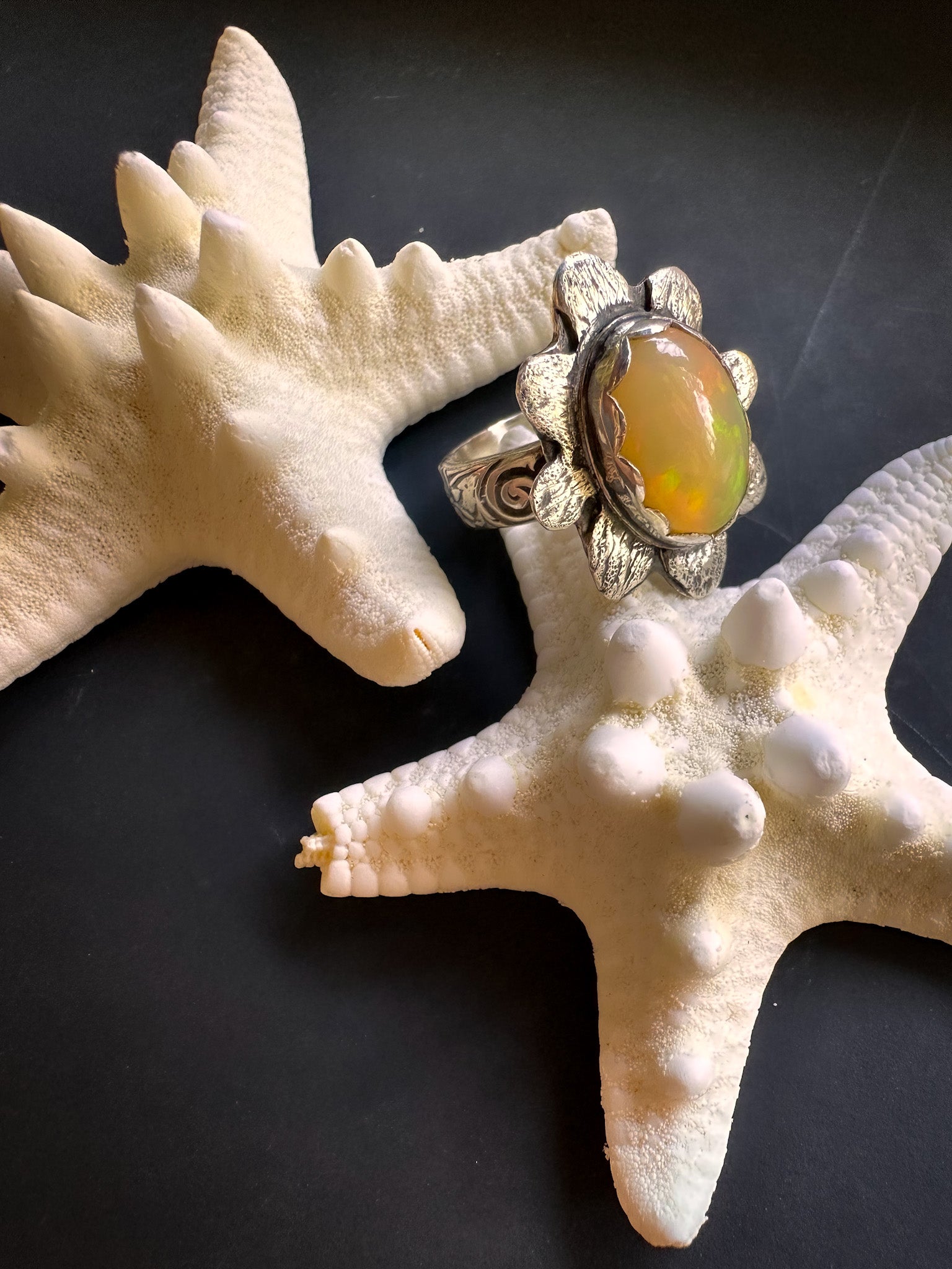 Leta- Bloom of Light Statement ring