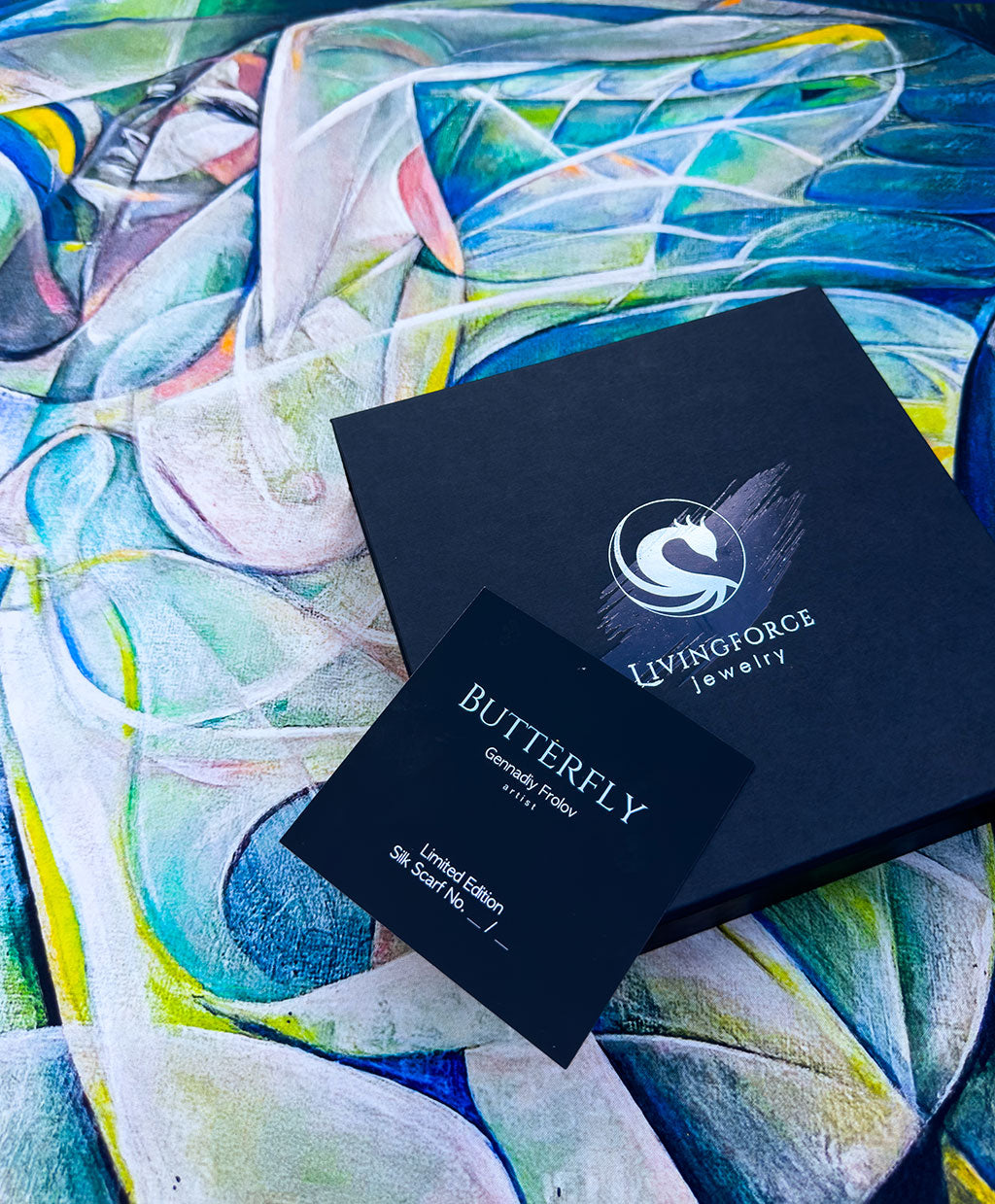 The Butterfly — Limited Edition Silk Twill Scarf | Wearable Art