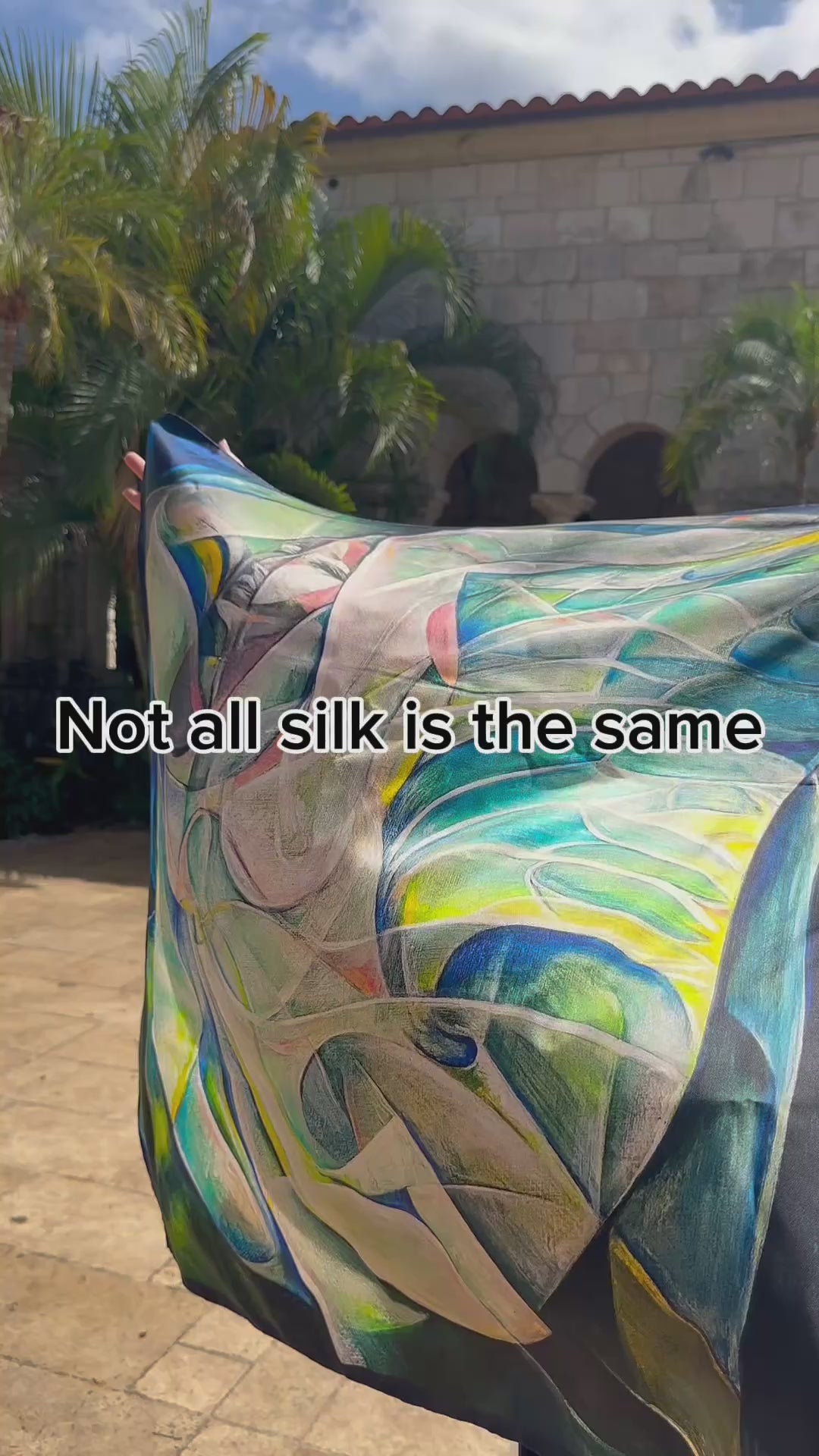 The Butterfly — Limited Edition Silk Twill Scarf | Wearable Art