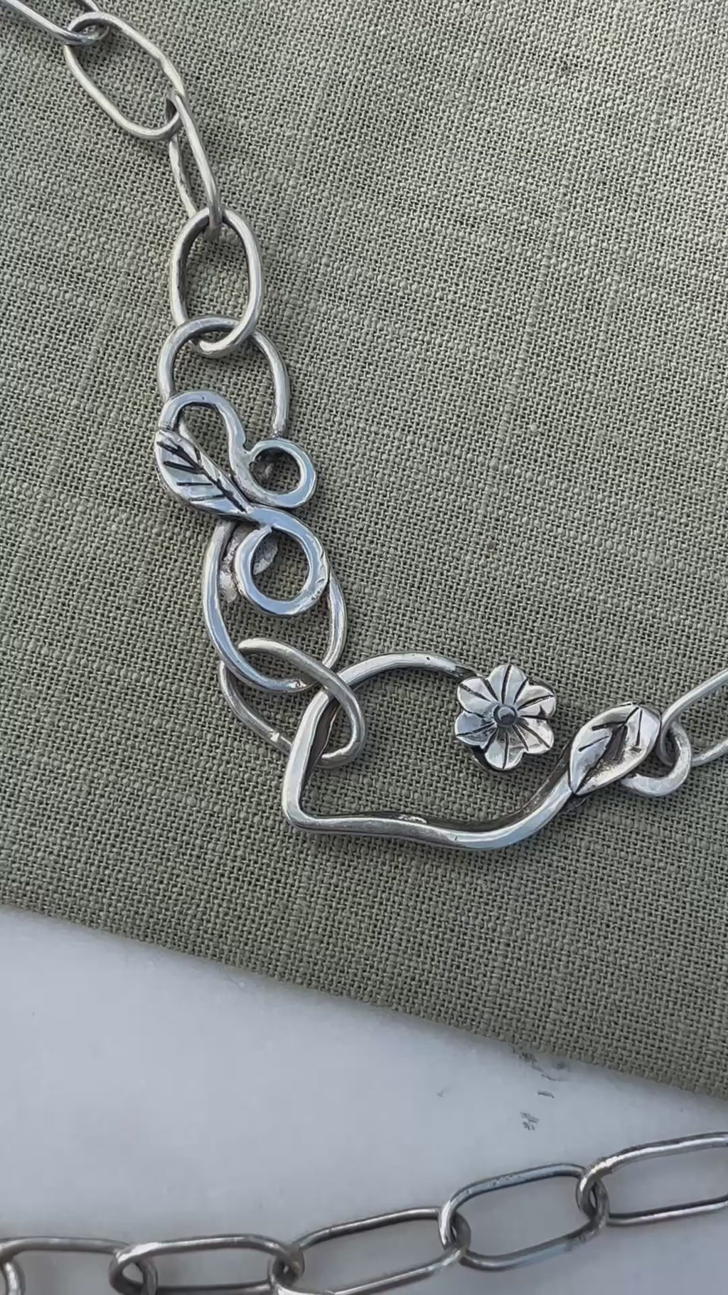 Emerge Talisman- Jade, Sterling Silver, Fine Silver