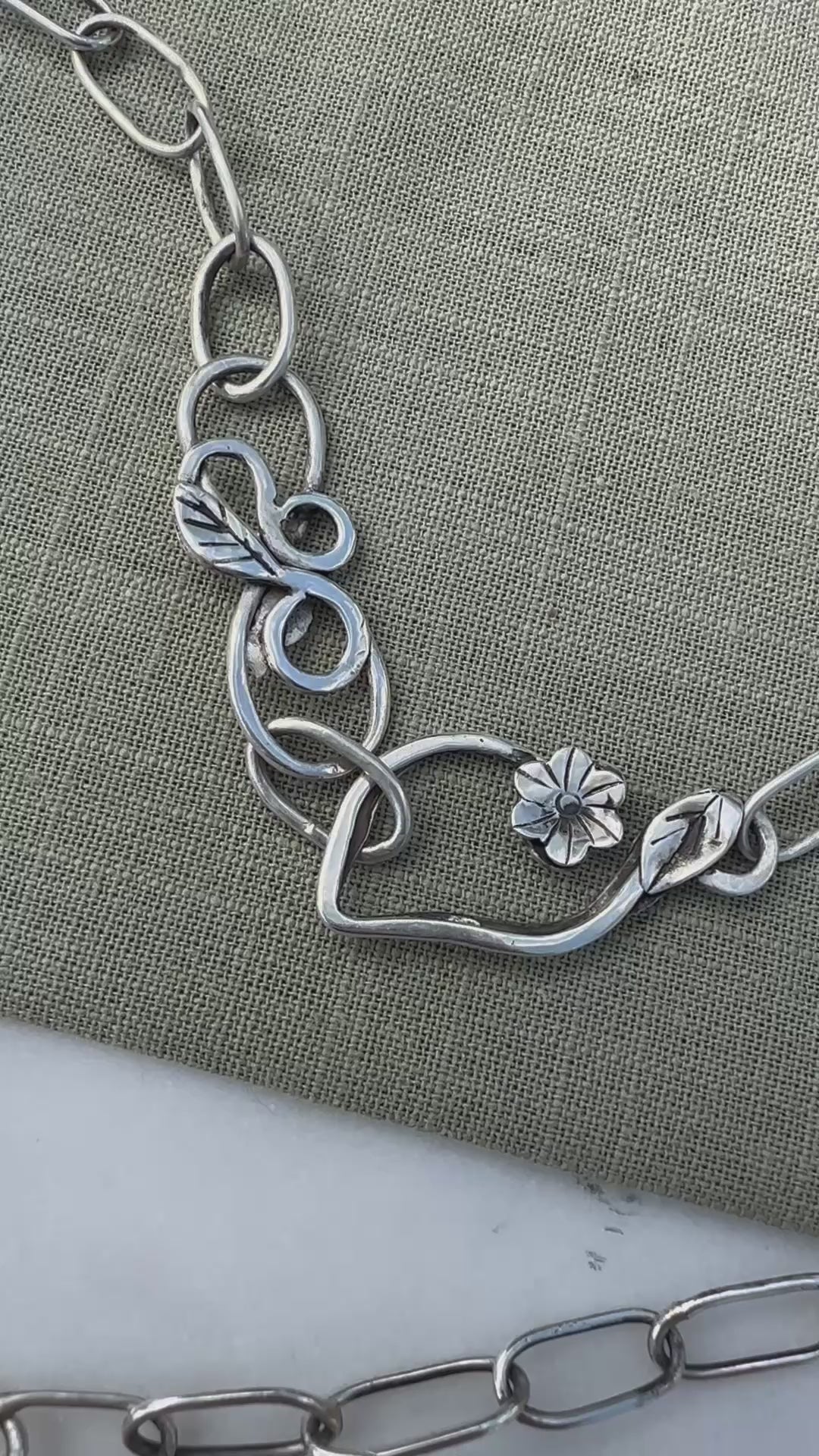 Emerge Talisman- Jade, Sterling Silver, Fine Silver