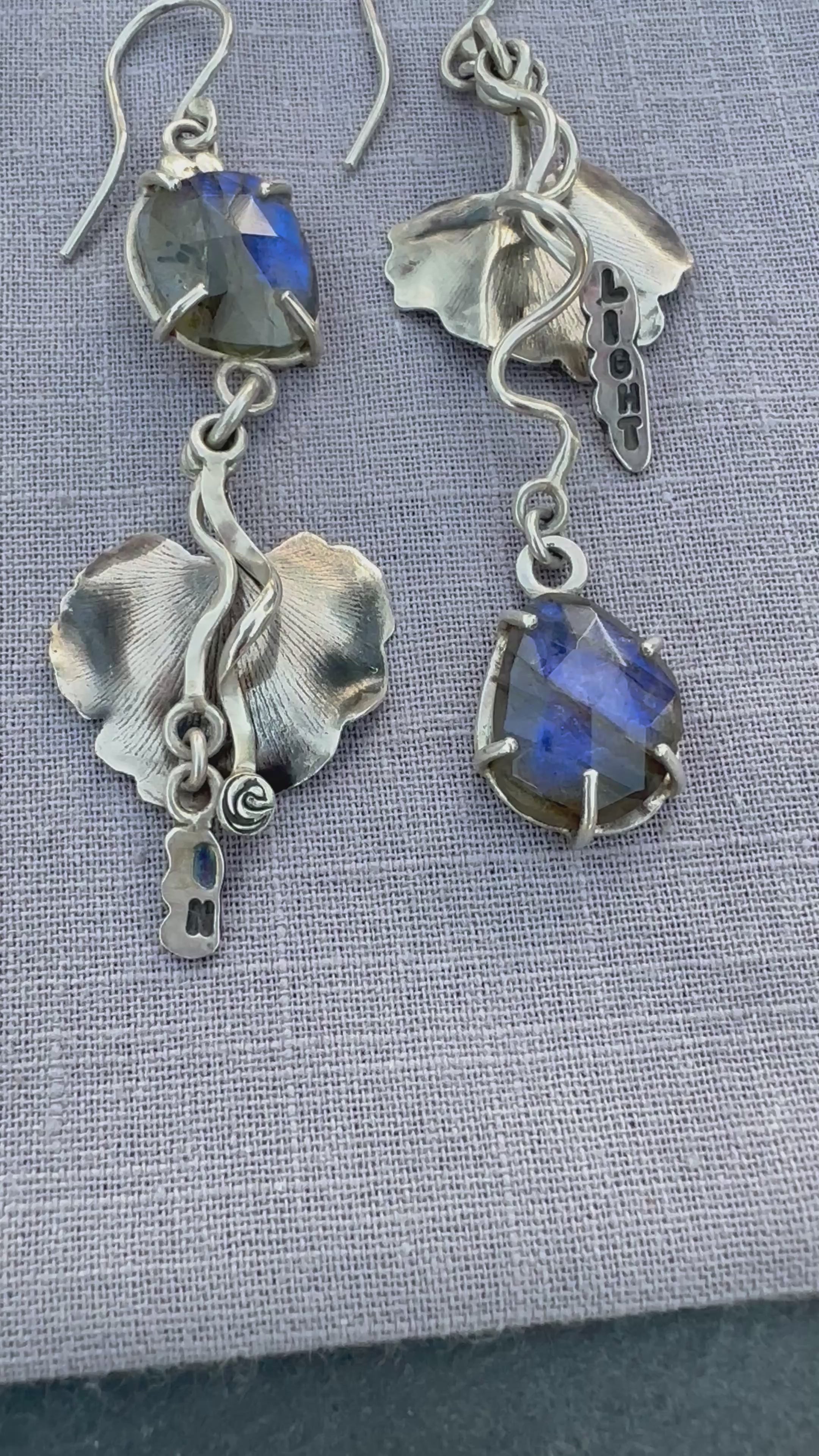 In Light Talisman- Blue faceted Labradorite in Sterling silver